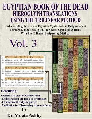 TRADUCCIONES DEL LIBRO DE LOS MUERTOS HIEROGLIFO EGIPCIO SEGÚN EL MÉTODO TRILINEAL Volumen 3: Comprender el camino místico hacia la iluminación a través de la r - EGYPTIAN BOOK OF THE DEAD HIEROGLYPH TRANSLATIONS USING THE TRILINEAR METHOD Volume 3: Understanding the Mystic Path to Enlightenment Through Direct R