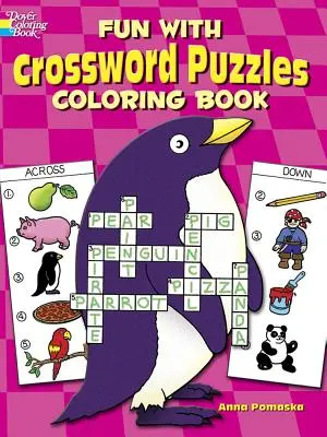 La diversión de los crucigramas Libro para colorear - Fun with Crossword Puzzles Coloring Book