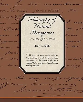 Filosofía de la terapéutica natural - Philosophy of Natural Therapeutics