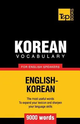 Vocabulario coreano para angloparlantes - 9000 palabras - Korean vocabulary for English speakers - 9000 words