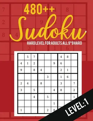 Sudoku: Nivel Difícil para Adultos Todos 9*9 Duro 480++ Sudoku nivel: 1- Pocket Sudoku Puzzle Books - Sudoku Puzzle Books Hard - Larg - Sudoku: Hard Level for Adults All 9*9 Hard 480++ Sudoku level: 1- Pocket Sudoku Puzzle Books - Sudoku Puzzle Books Hard - Larg