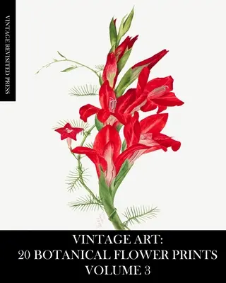 Vintage Art: 20 Botanical Flower Prints Volumen 3: Efímeros para enmarcar, junk journals, técnicas mixtas y decoupage - Vintage Art: 20 Botanical Flower Prints Volume 3: Ephemera for Framing, Junk Journals, Mixed Media and Decoupage
