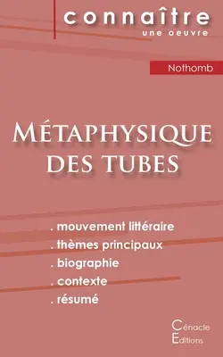 Ficha de lectura Mtaphysique des tubes de Amlie Nothomb (Análisis literario de referencia y resumen completo) - Fiche de lecture Mtaphysique des tubes de Amlie Nothomb (Analyse littraire de rfrence et rsum complet)