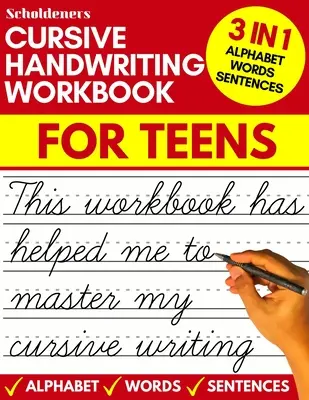 Cuaderno de escritura cursiva para adolescentes: cuaderno de práctica de escritura cursiva para adolescentes, preadolescentes y jóvenes adultos (cuadernos de escritura cursiva para principiantes / cursive te - Cursive handwriting workbook for teens: cursive writing practice workbook for teens, tweens and young adults (beginners cursive workbooks / cursive te
