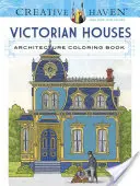 Creative Haven Casas Victorianas Arquitectura Libro para colorear - Creative Haven Victorian Houses Architecture Coloring Book