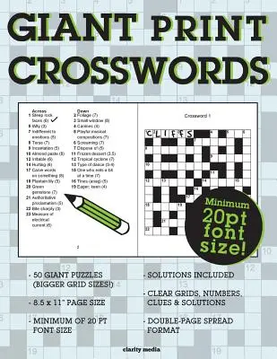 Crucigramas gigantes - Giant Print Crosswords