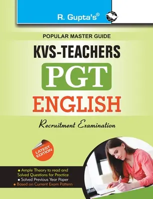 Kvs: Guía de examen para la contratación de profesores de inglés (PGT) - Kvs: English (PGT) Teachers Recruitment Exam Guide