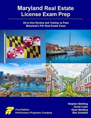 Preparación para el examen de licencia de bienes raíces de Maryland: Todo-en-Uno Revisión y Pruebas para Aprobar el Examen PSI de Bienes Raíces de Maryland - Maryland Real Estate License Exam Prep: All-in-One Review and Testing to Pass Maryland's PSI Real Estate Exam