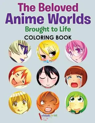 Libro para colorear de los adorados mundos del anime traídos a la vida - The Beloved Anime Worlds Brought to Life Coloring Book