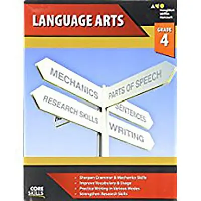 Cuaderno de ejercicios de Core Skills Language Arts Grado 4 - Core Skills Language Arts Workbook Grade 4