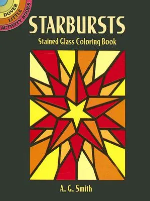 Libro para colorear de Vidrieras Starbursts - Starbursts Stained Glass Coloring Book