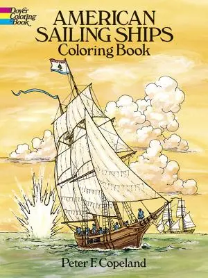 Libro para colorear de los veleros americanos - American Sailing Ships Coloring Book