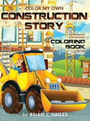 Colorea mi propia historia de construcción: Un libro para colorear inmersivo y personalizable para niños (¡Que rima!) - Color My Own Construction Story: An Immersive, Customizable Coloring Book for Kids (That Rhymes!)