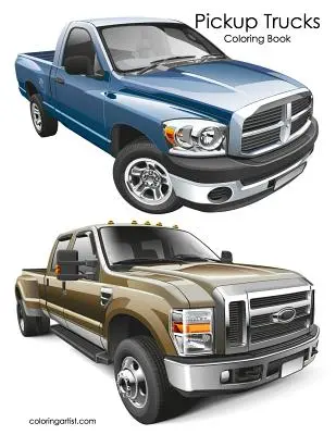 Libro para colorear de camionetas - Pickup Trucks Coloring Book