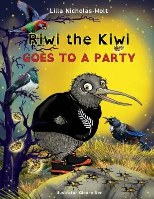 Riwi el Kiwi: De fiesta (OpenDyslexic) - Riwi the Kiwi: Goes to a Party (OpenDyslexic)