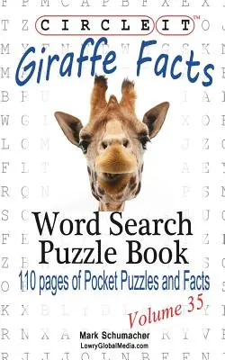 Encierra en un círculo, Datos sobre la jirafa, Sopa de letras, Puzzle Book - Circle It, Giraffe Facts, Word Search, Puzzle Book