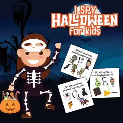 Veo Veo Halloween Para Niños: Adivinanzas con imágenes - Para niños de 2 a 6 años - Temporada de otoño para niños pequeños y niños de jardín de infantes - Libro divertido de juegos de adivinanzas - I Spy Halloween For Kids: Picture Riddles - For Kids Ages 2-6 - Fall Season For Toddlers + Kindergarteners - Fun Guessing Game Book