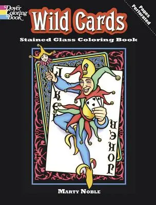 Libro para colorear Wild Cards Stained Glass - Wild Cards Stained Glass Coloring Book