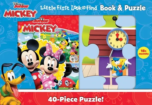 Disney Junior Mickey Mouse Clubhouse: Pequeño Libro y Puzzle de Busca y Encuentra - Disney Junior Mickey Mouse Clubhouse: Little First Look and Find Book & Puzzle