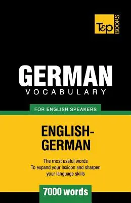 Vocabulario alemán para angloparlantes - 7000 palabras - German vocabulary for English speakers - 7000 words