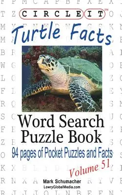 Encierra en un círculo, Tortuga, Sopa de letras, Puzzle Book - Circle It, Turtle Facts, Word Search, Puzzle Book