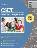 CSET Math Test Preparation 2018-2019: Guía de estudio y preguntas de práctica para el examen CSET Math Subtest I, II, II - CSET Math Test Preparation 2018-2019: CSET Mathematics Study Guide and Practice Test Questions for the CSET Math Subtest I, II, II