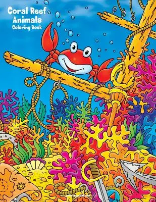 Libro para colorear de animales de arrecife de coral - Coral Reef Animals Coloring Book