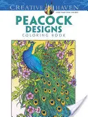 Creative Haven Libro para colorear Diseños de pavos reales - Creative Haven Peacock Designs Coloring Book