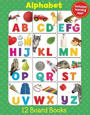 Alfabeto (conjunto de 12 libros y aplicación descargable) - Alphabet (12 Book Set & Downloadable App!)