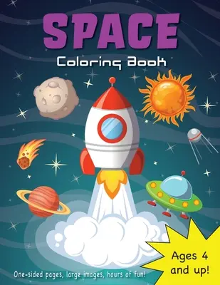 ¡Libro para colorear del espacio para niños de 4 a 8 años! - Space Coloring Book for Kids Ages 4-8!