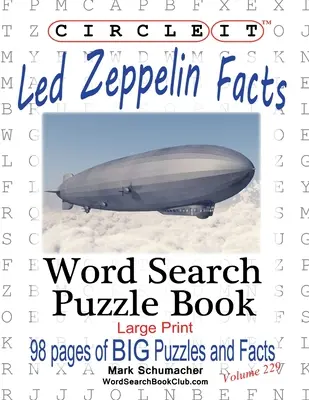 Encierra en un círculo Datos sobre Led Zeppelin, Sopa de letras, Puzzle Book - Circle It, Led Zeppelin Facts, Word Search, Puzzle Book