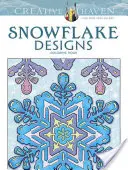 Libro para colorear Diseños de copos de nieve de Creative Haven - Creative Haven Snowflake Designs Coloring Book