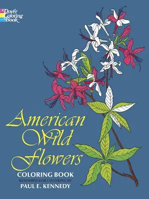 Libro para colorear de flores silvestres americanas - American Wild Flowers Coloring Book