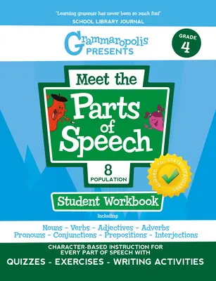 Cuaderno de ejercicios de las partes de la oración, 4º curso - The Parts of Speech Workbook, Grade 4