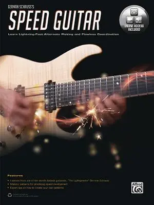 Guitarra Rápida de German Schauss: Learn Lightning Fast Alternate Picking and Coordination, Libro y Vídeo/Audio Online - German Schauss's Speed Guitar: Learn Lightning Fast Alternate Picking and Coordination, Book & Online Video/Audio