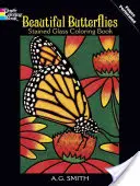 Libro para colorear de Vidrieras de Mariposas Hermosas - Beautiful Butterflies Stained Glass Coloring Book