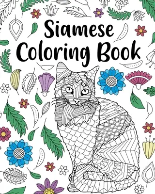 Libro para colorear de gatos siameses - Siamese Cat Coloring Book