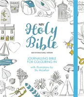 Biblia NVI para colorear - Con márgenes sin rayas e ilustraciones para colorear - NIV Journalling Bible for Colouring In - With unlined margins and illustrations to colour in