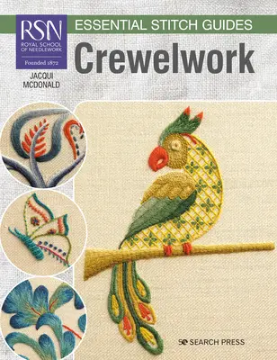 Rsn Guías de Puntadas Esenciales: Crewelwork - Large Format Edition - Rsn Essential Stitch Guides: Crewelwork - Large Format Edition