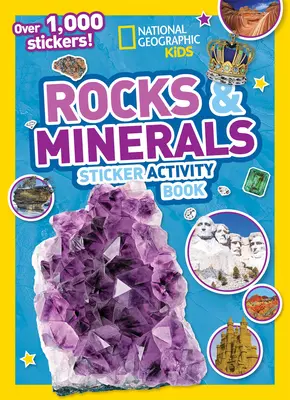 Libro de actividades con pegatinas sobre rocas y minerales - Rocks and Minerals Sticker Activity Book