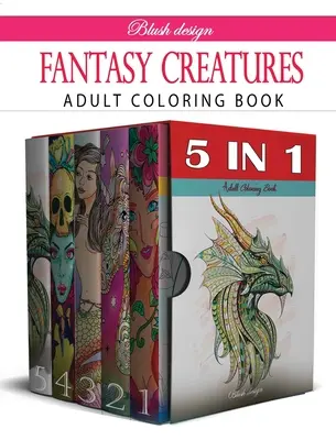 Criaturas de Fantasía: Colección de libros para colorear - Fantasy Creatures: Adult Coloring Book Collection