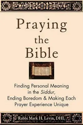 Rezar la Biblia: Cómo encontrar un significado personal en el Sidur, acabar con el aburrimiento y hacer que cada experiencia de oración sea única - Praying the Bible: Finding Personal Meaning in the Siddur, Ending Boredom & Making Each Prayer Experience Unique