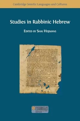 Estudios de hebreo rabínico - Studies in Rabbinic Hebrew