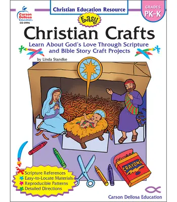 Manualidades cristianas fáciles: Grados Pk-K - Easy Christian Crafts: Grades Pk-K