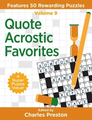 Cita Acróstico Favoritos: 50 puzzles gratificantes - Quote Acrostic Favorites: Features 50 Rewarding Puzzles