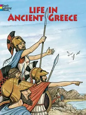 La vida en la antigua Grecia Libro para colorear - Life in Ancient Greece Coloring Book