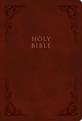 Biblia RVR de consulta en tamaño supergigante, Burgundy Leathertouch, Indexada - KJV Super Giant Print Reference Bible, Burgundy Leathertouch, Indexed