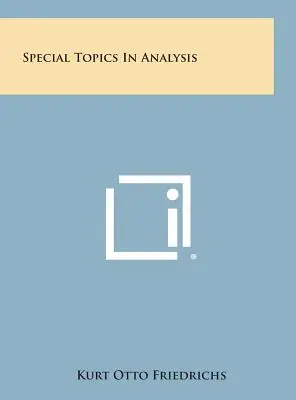 Temas especiales de análisis - Special Topics in Analysis