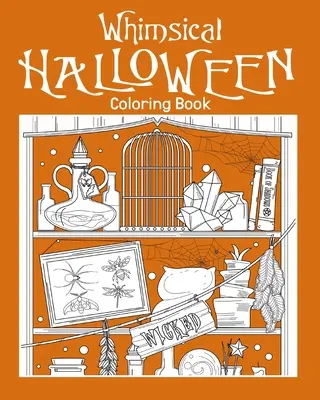 Libro para colorear de Halloween - Whimsical Halloween Coloring Book