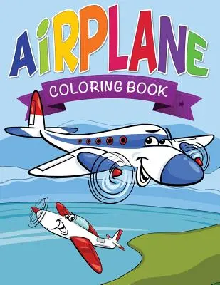 Libro para colorear de aviones para niños - Airplane Coloring Book for Kids
